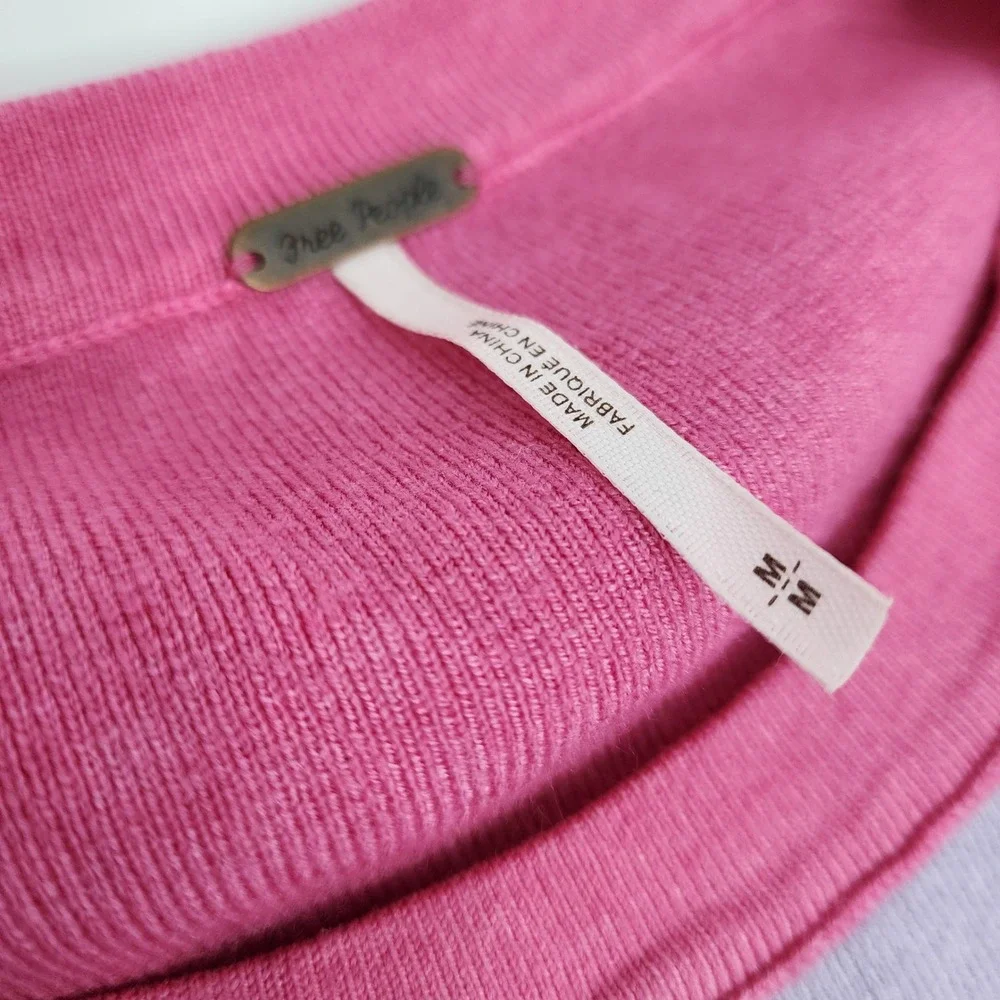 Free People Sweater Women's Medium‎ Oversized Pullover Knit Uptown Colorblock